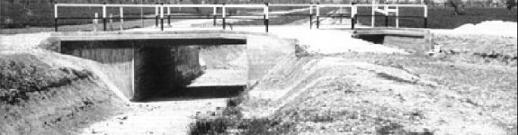 Anno 1960 - Torrente Cortaccione - ponte Alzatura San Giacomo